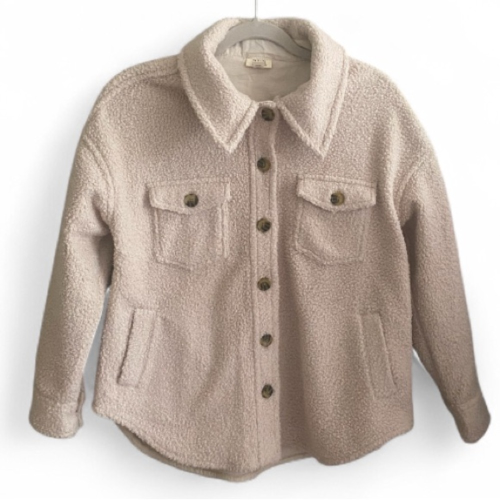 Dusty Pink Sherpa Jacket